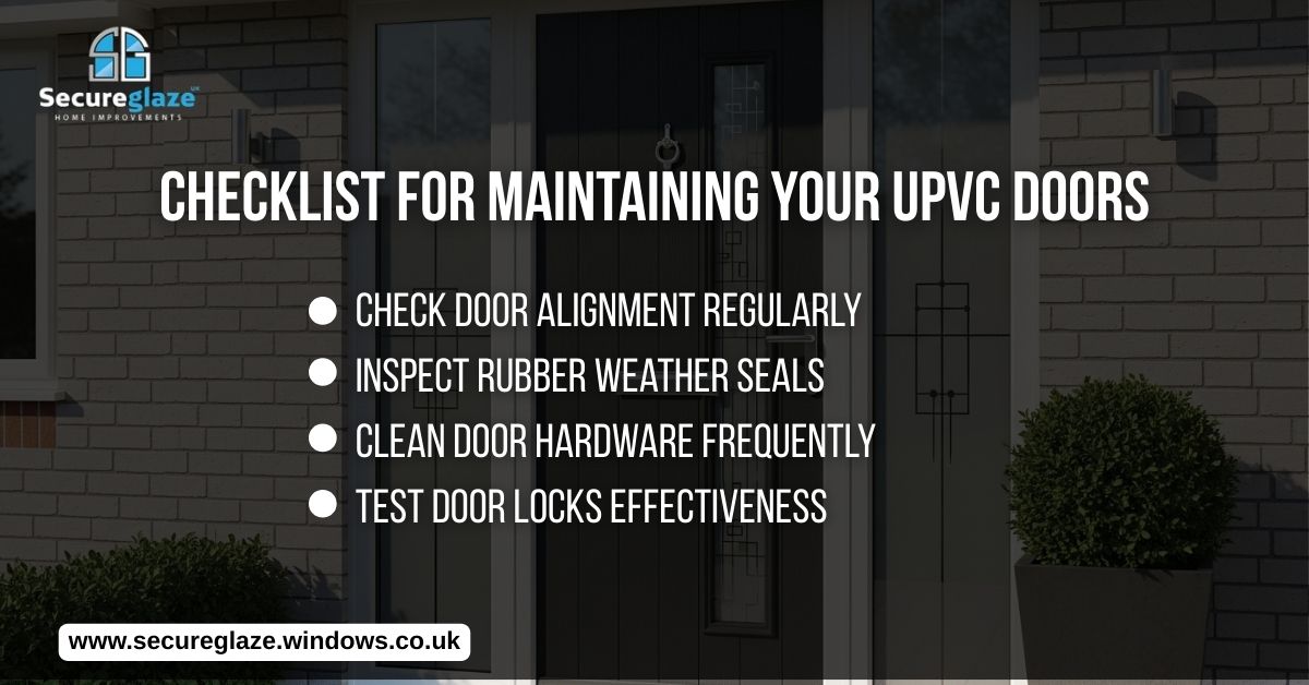 Checklist For Maintaining Your UPVC Doors