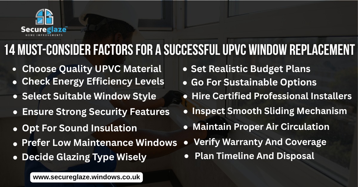 Factors For A Successful UPVC Window Replacement