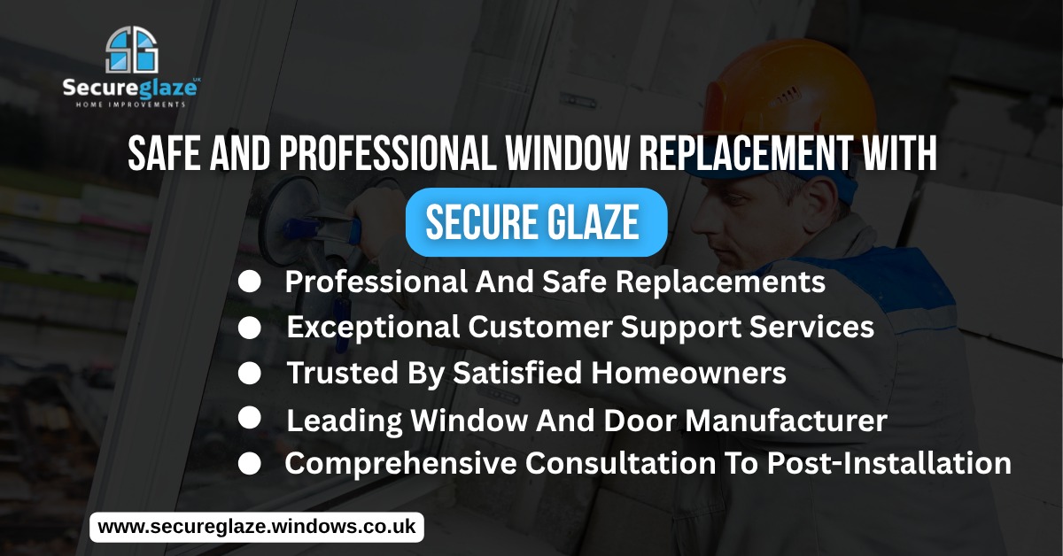 Safe And Professional Window Replacement With Secure Glaze