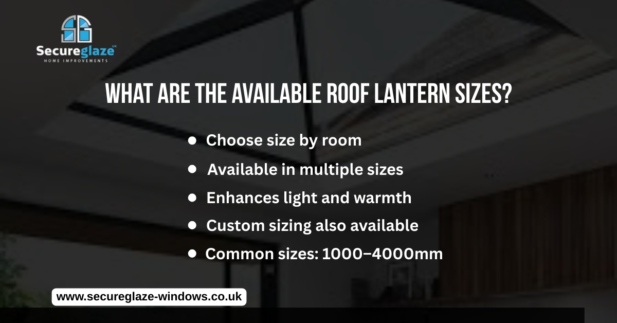 Available roof lanterns design