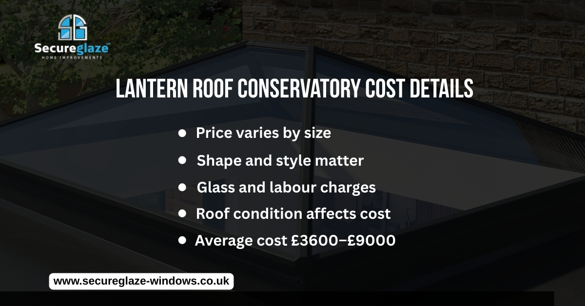 lantern roof conservatory cost
