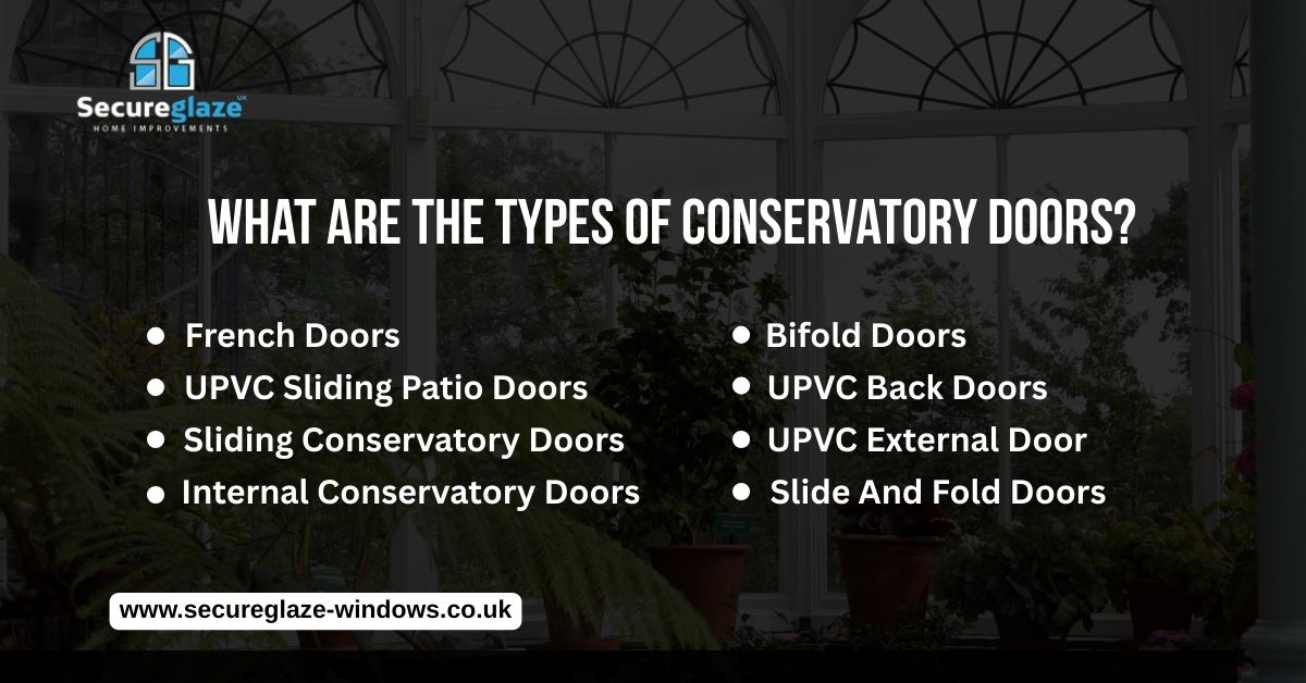 types of conservatory doors types of conservatory doors