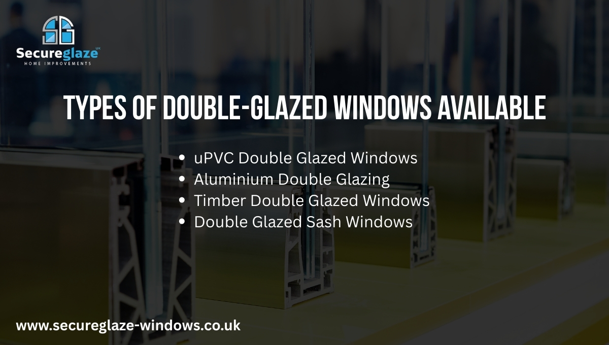 Types of Double-Glazed Windows Available Types of Double-Glazed Windows Available