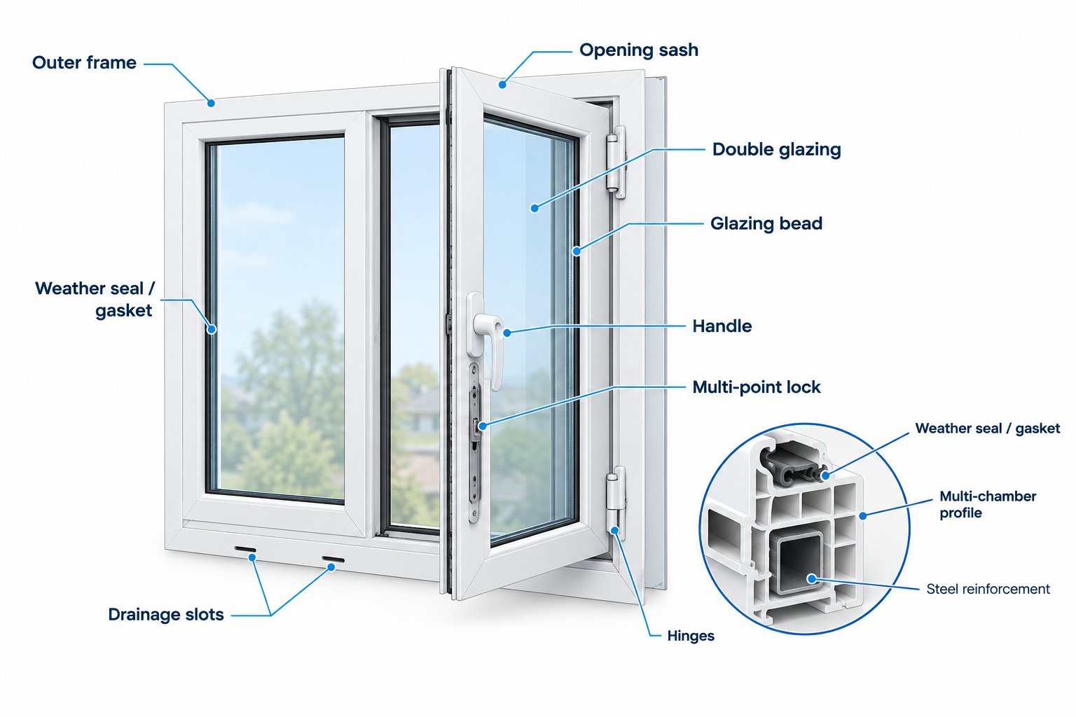 uPVC Window Components