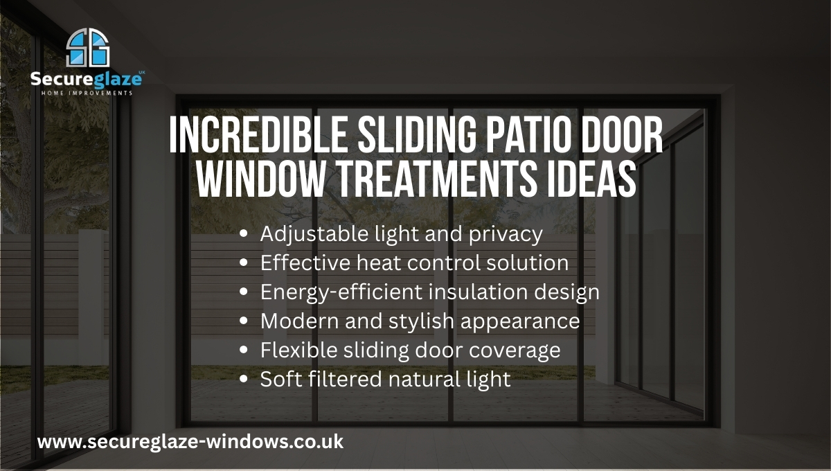 Incredible Sliding Patio Door Window Treatments Ideas