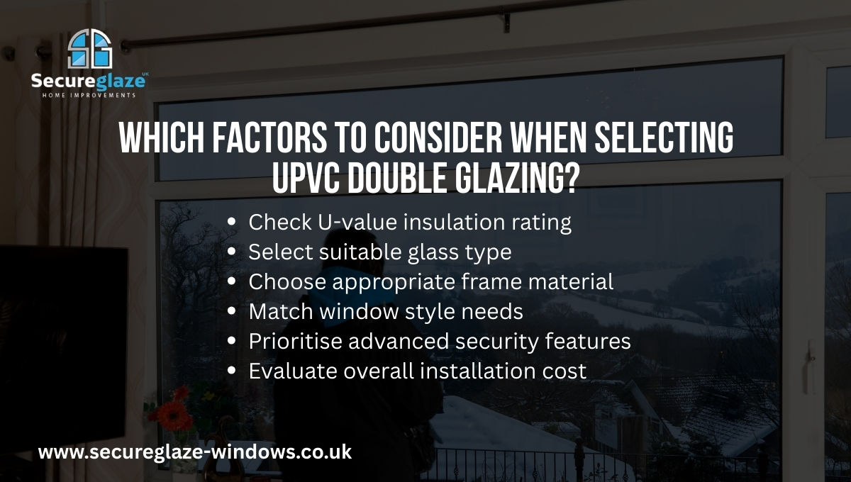 Which Factors to Consider When Selecting UPVc Double Glazing