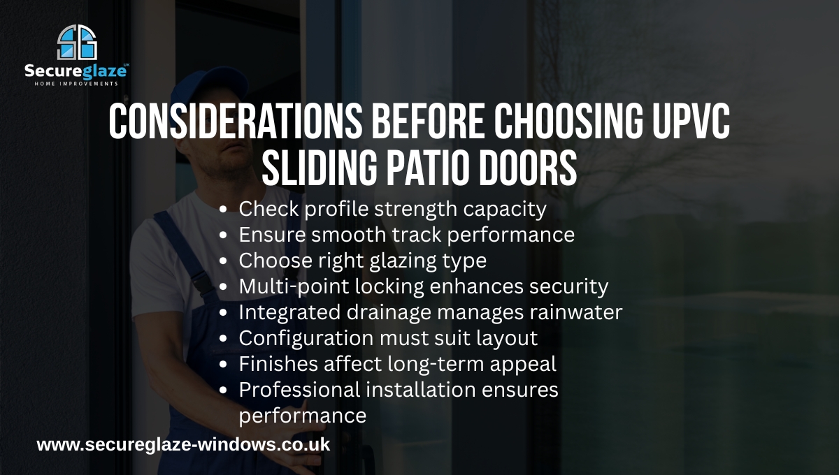 Considerations Before Choosing UPVc Sliding Patio Doors