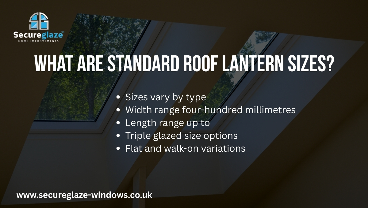 What are Standard Roof Lantern Sizes