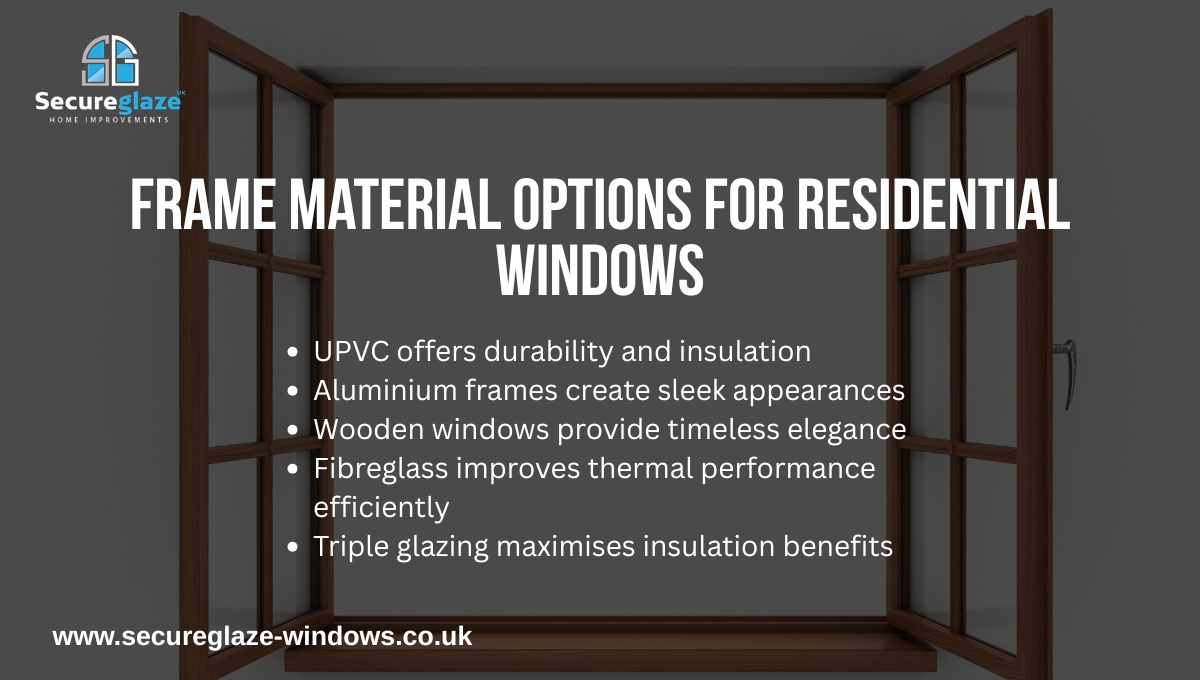 Frame Material Options for Residential Windows