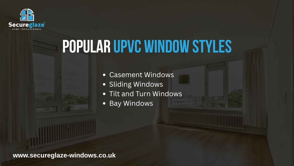 Popular upvc window styles