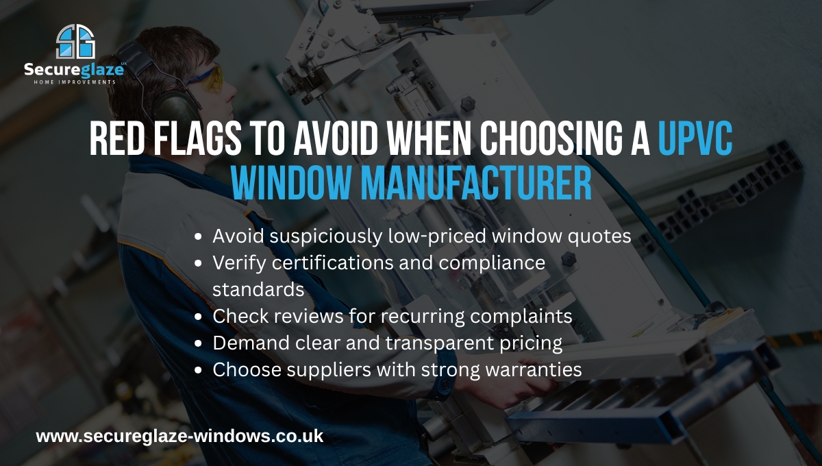 Red Flags to Avoid When Choosing a UPVC Window Manufacturer Red Flags to Avoid When Choosing a UPVC Window Manufacturer