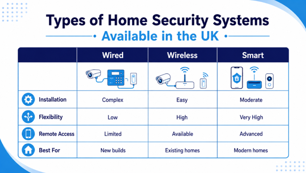 Types of Home Security Systems Available in the UK