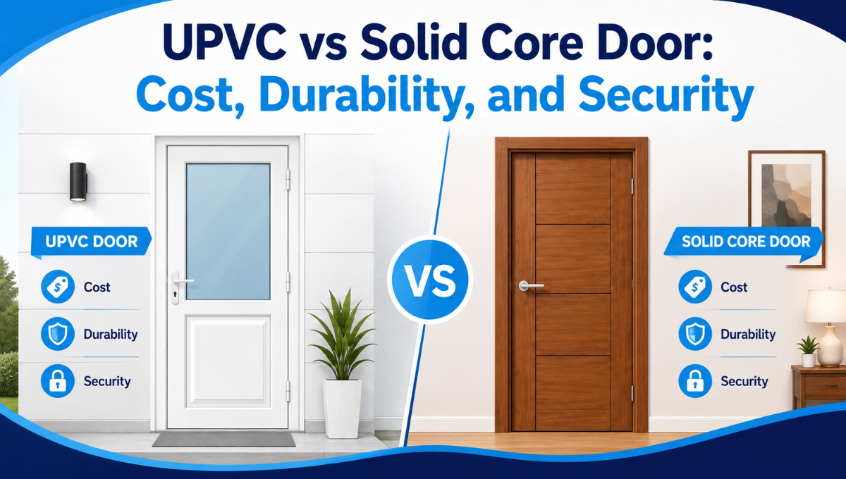 UPVC vs Solid Core Door: Cost, Durability, and Security